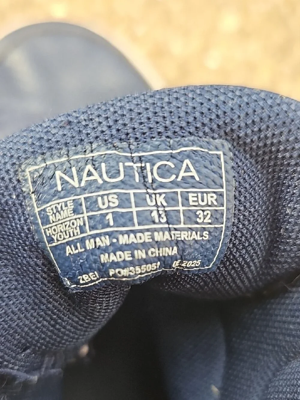 Nautica Horizon Youth Navy Blue High-Top Sneakers Boys 1